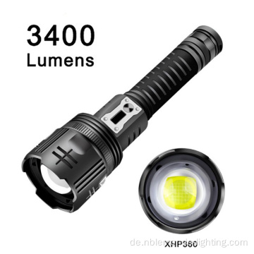 LED wiederaufladbare zoombare taktische Taschenlampen